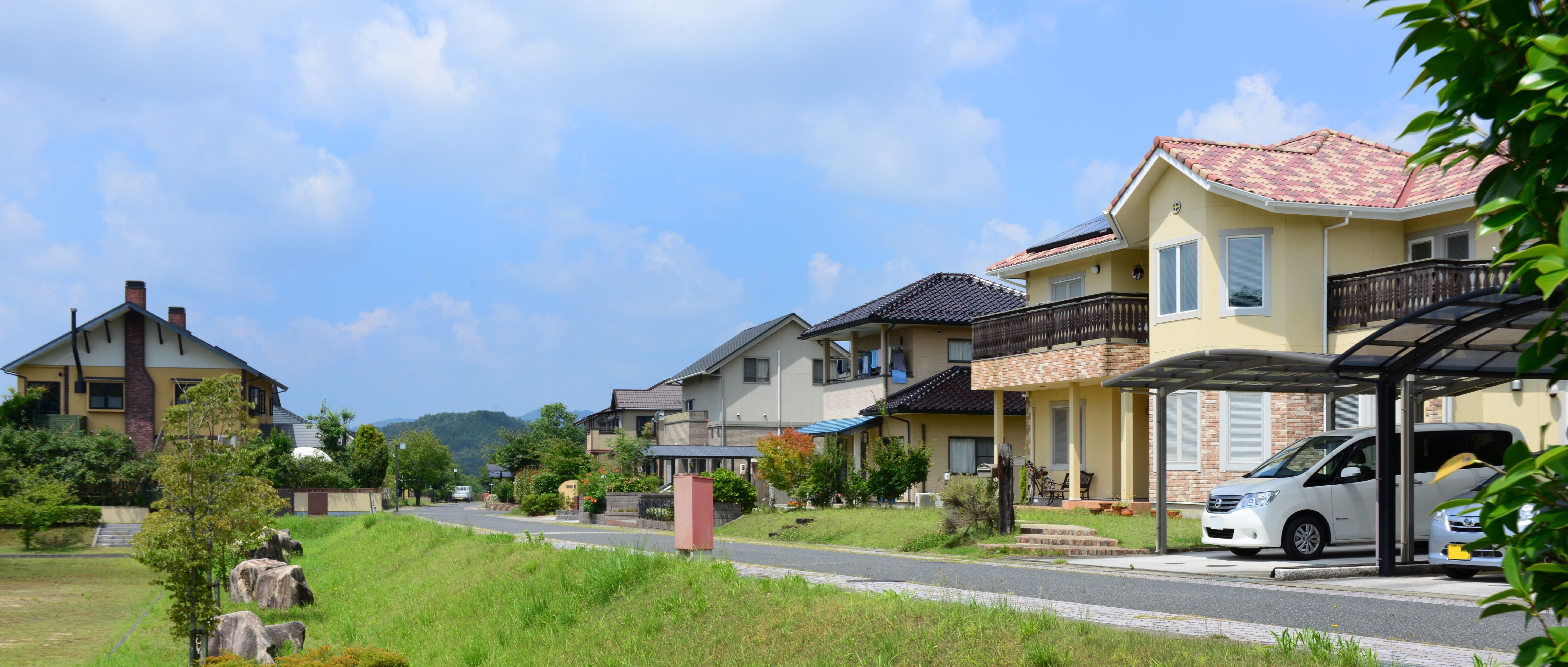 吉備高原都市の住区の風景