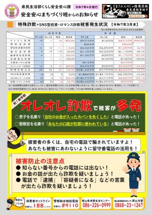 特殊詐欺等被害状況