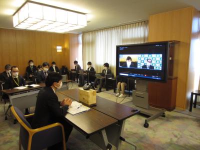 岡山・香川両県知事会議の様子