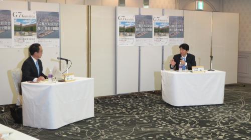 岡山・香川両県知事会議の様子