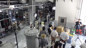 バイオ液肥製造プラントを見学