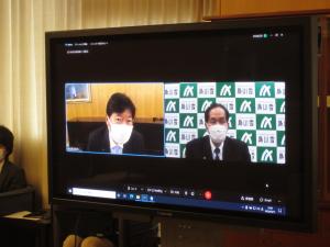 香川・岡山両県知事会議の様子